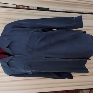 Woman's vintage silk blouse, blue